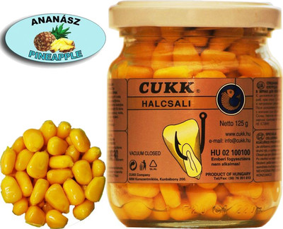 Насадка рыболовная CUKK Кукуруза сладкая ананас / 4869 (220мл, желтый)