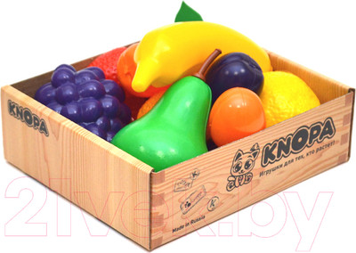 Набор игрушечных продуктов Knopa Малый ящик Фрукты / 87050