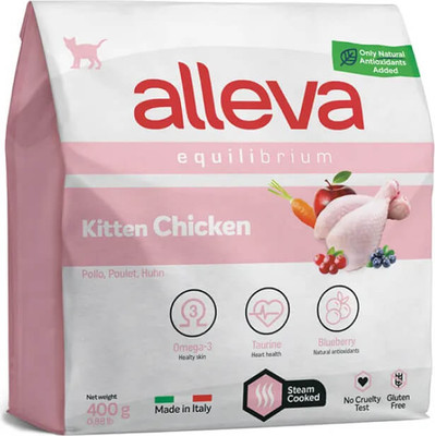 Сухой корм для кошек Alleva Эквилибриум с курицей для котят / P61011 (0.4кг)
