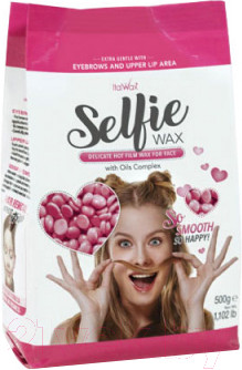 Воск для депиляции ItalWax Selfie горячий пленочный для лица (500г)