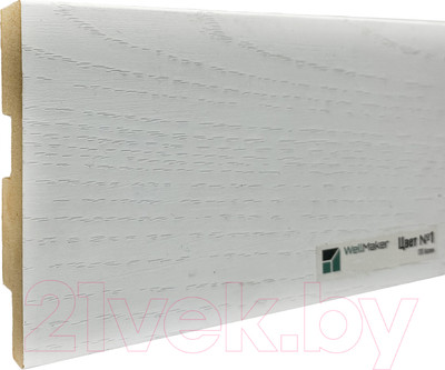 Плинтус WellMaker МДФ НМ-1780 80x16 (2.8м, аспен 1)