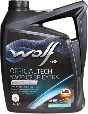 Моторное масло WOLF OfficialTech 5W30 SP Extra / 65648/4 (4л)