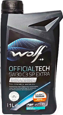 Моторное масло WOLF OfficialTech 5W30 SP Extra / 65648/1 (1л)