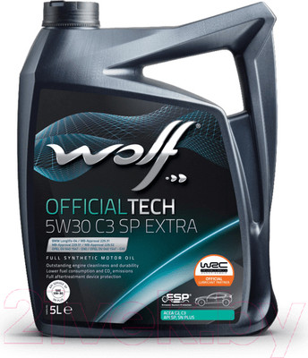 Моторное масло WOLF OfficialTech 5W30 SP Extra / 65648/5 (5л)