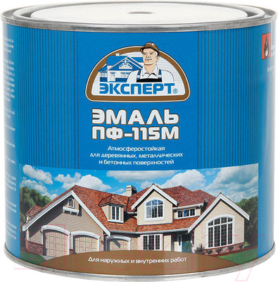 Эмаль Эксперт ПФ-115М Глянцевый (1.8кг, зеленый)