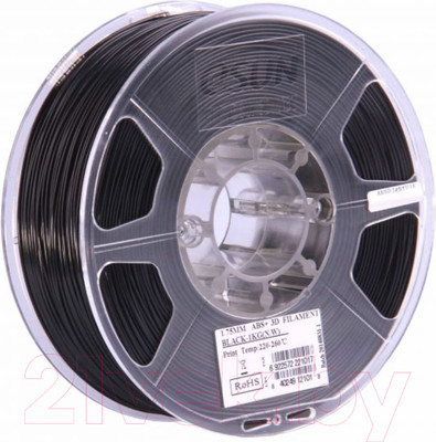 Пластик для 3D-печати eSUN ABS + / т0026660 (1.75мм, 1кг, черный)