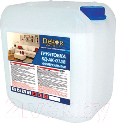 Грунтовка Dekor ВД-АК-0158 Проникающая (1л)