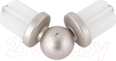 Эркерный соединитель для карниза АС ФОРОС D16 Сатин металлический / 4812634004769