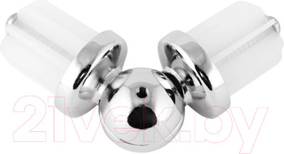 Эркерный соединитель для карниза АС ФОРОС D25 Хром металлический / 4812634013808