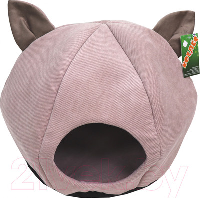 Домик для животных Кот и Пёс Котик / Д35-П (розовый)