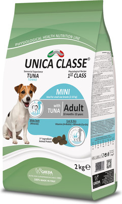 Сухой корм для собак Unica Classe для взрослых собак мелких пород тунец (2кг)
