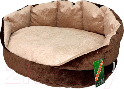 Лежанка для животных Кот и Пёс Верона №1 / Л5545М-С (коричневый)