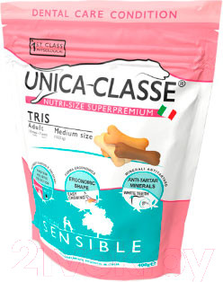Лакомство для собак Unica Classe Tris Sensible Печенье для собак средних пород (400г)