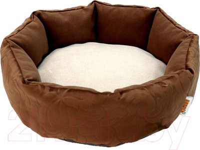 Лежанка для животных Кот и Пёс Нюша №2 / Л4242М-С (коричневый)