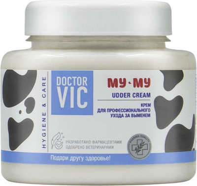 Крем для животных Doctor VIC МУ-МУ для ухода за выменем (250г)