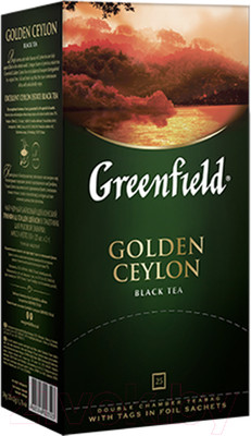 Чай пакетированный GREENFIELD Golden Ceylon черный (25x2г)