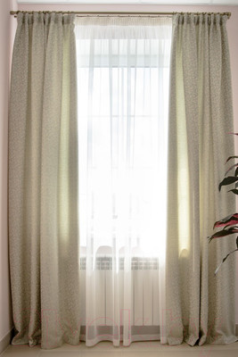 Комплект штор Decoretto Ветка классическая ВК-К5 (140x260, голубой)