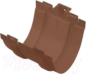 Соединитель желобов Альта-профиль Стандарт ПВХ У (коричневый)