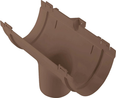 Воронка водосточная Альта-профиль Стандарт ПВХ У 74мм (коричневый)