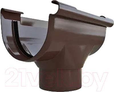 Воронка водосточная Альта-профиль ПВХ 82мм (коричневый)