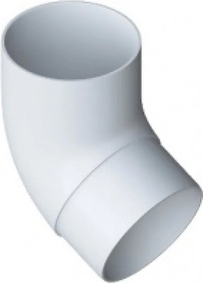 Колено трубы водосточной Альта-профиль ПВХ 67 градусов (белый)