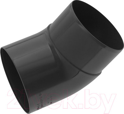 Колено трубы водосточной Альта-профиль ПВХ 45 градусов (графит)