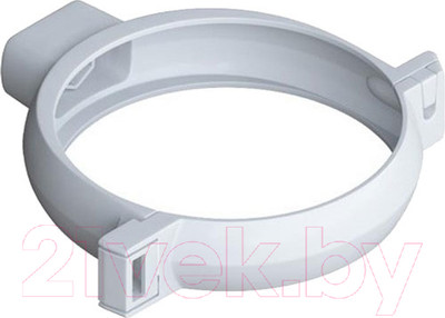 Хомут водосточной трубы Альта-профиль ПВХ (белый)