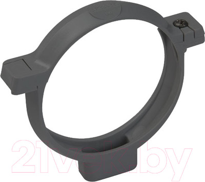 Хомут водосточной трубы Альта-профиль ПВХ (графит)