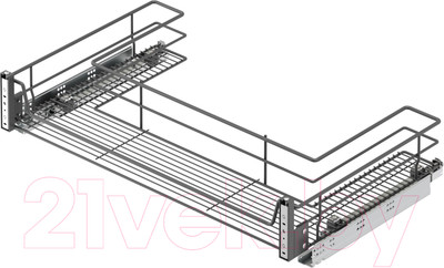 Корзина выдвижная Starax S-2354-A 90 (крепление на фасаде, антрацит)