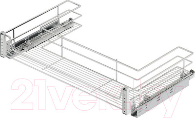 Корзина выдвижная Starax S-2353-C 80 (крепление на фасаде, хром)