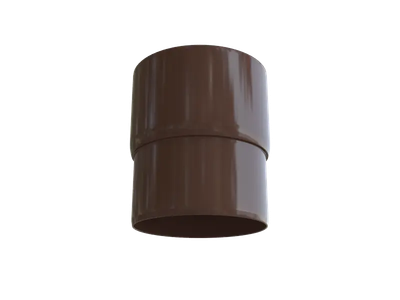 Муфта водосточная Альта-профиль ПВХ (коричневый)