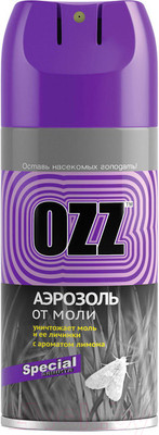 Аэрозоль от насекомых OZZ От моли (150мл)