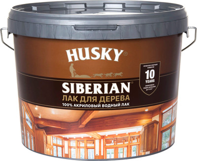 Лак Husky Siberian Аквалак водный (9л , бесцветный)