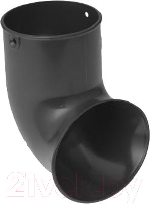 Слив трубы водосточной Альта-профиль ПВХ Наконечник трубы нижний (графит)