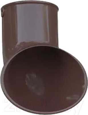 Слив трубы водосточной Альта-профиль ПВХ Наконечник трубы нижний (коричневый)