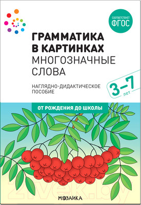 Наглядное пособие Мозаика-Синтез Грамматика в картинках. Многозначные слова / МС11661