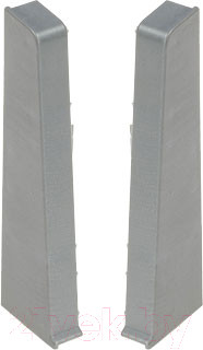 Заглушка для плинтуса Cezar Hi Line Prestige М201 Алюминий браш Матовый (2шт, флоупак)