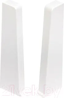 Заглушка для плинтуса Cezar Hi Line Prestige P089 Белый Глянцевый (2шт, флоупак)