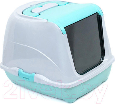 Туалет-домик ZooM 2930 (бирюзовый/серый)