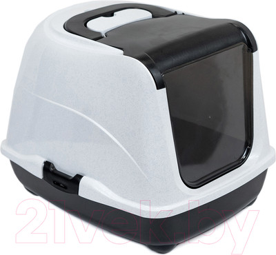 Туалет-домик ZooM 2930 (черный/мраморный)