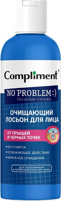 Лосьон для лица Compliment No Problem Очищающий от прыщей и черных точек (200мл)