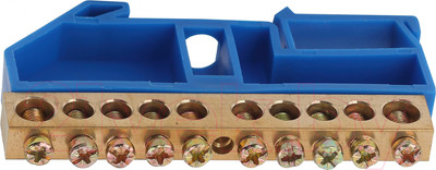 Шина нулевая ЭРА NO-222-52 / Б0033432 (синий)