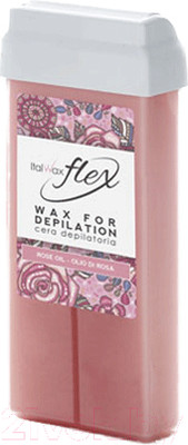 Воск для депиляции ItalWax Flex Кремовая роза в картридже (100г)