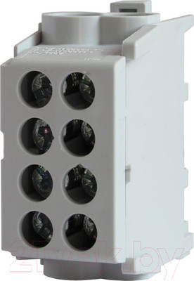 Клемма КС КВС распределительная с двойным винтом 4x25 / 92098 (серый)