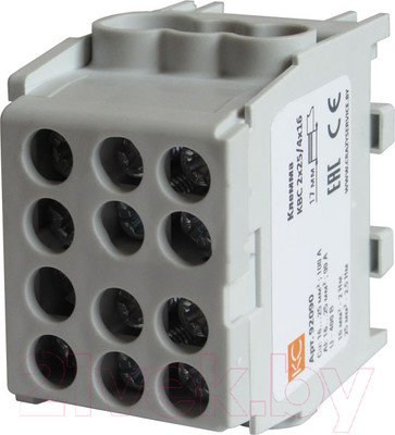 Клемма КС КВС распределительная с двойным винтом 2x25/4x16 / 92090 (серый)