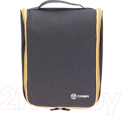 Косметичка Torber T010-BEI (черный/бежевый)