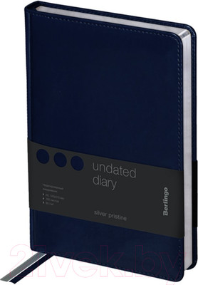Ежедневник Berlingo Silver Pristine A5 / UD0_82503 (160л, синий)