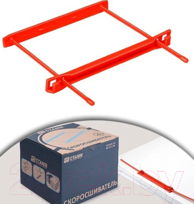 Набор скоросшивателей Стамм СК54 (100шт, красный)