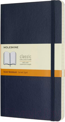 Записная книжка Moleskine Classic Soft Large / 430980 (96л, синий сапфир)