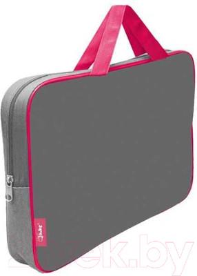 Папка-портфель Оникс ПМД 4-42 (серый/розовый)